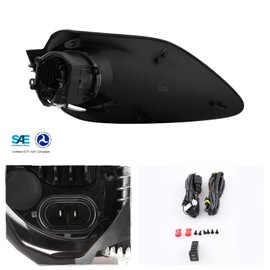 AKKON - Fit 2017 Toyota Prius C Model OE Style LED Fog Lights w/Switch Wiring Harness Clear Lamp Assembly Pair/Set