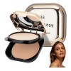 Lh Polvo Compacto, Base En Polvo Mate De Doble Capa