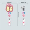 Horee Retractable Badge Reel with Alligator Clip, Glitter Acrylic Nurse