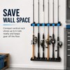 Fishing Rod Holder Wall Mount Rack Organizer, Holds 6 Rods