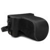 MegaGear Leather Camera Case, Black, for Canon EOS M6 Mark