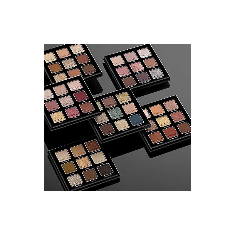 Sigma Beauty On-The-Go Eyeshadow Palette Set Includes 6 Eyeshadow Palettes