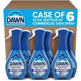 Dawn Professional Heavy-Duty Powerwash Commercial Dish Spray Starter Kit, Fresh, 16 Fl Oz, Blue, Pack Of 6 Starter Kits
