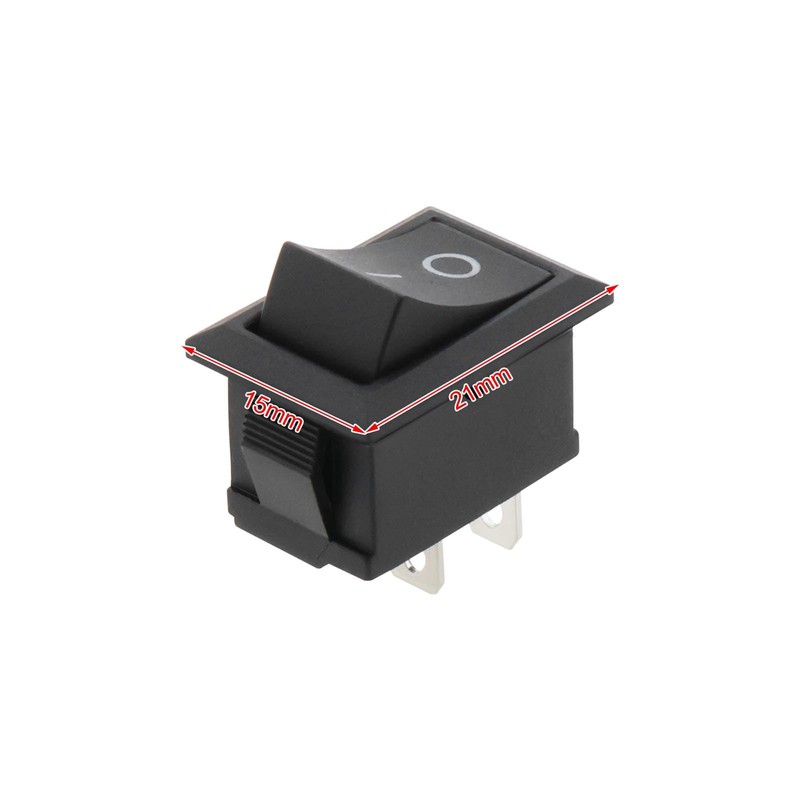 VGOL 10 Sets Mini On/Off Rectangle Rocker Switch 2 Pin