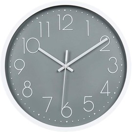Modern Wall Clock, 12 Inch Silent Non-Ticking Nordic Style Wall Clocks for Living Room, Office, Bathroom, Kitchen