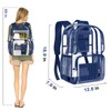 PAMANO Clear Backpack Heavy Duty Transparent See Through Bag for