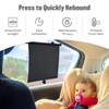 2 Pack Car Side Window Sun Shade - Retractable Car