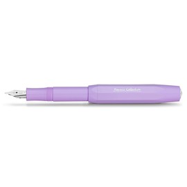 Kaweco COLLECTION Fountain Pen Light Lavender, Fine Nib Sport Octagonal Clip Chrome