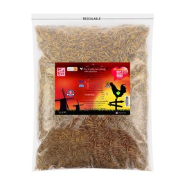 Eggcellent Update 95% Calcium More Than Mealworms, 5.5Lbs High Calcium Natural Dried Black Soldier Fly Larvae - Ideal Treats for Chickens, Wild Birds, 88 Ounce BSF Larvae