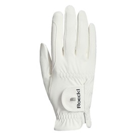 Roeckl Sports equestrian gloves ROECK-GRIP PRO, summer riding glove, white 7.5
