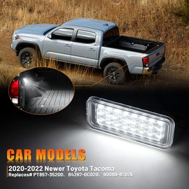 POPMOTORZ 2PCS Truck Led Bed Light Car Trunk Cargo Lighting Kit Compatible with 2020 2021 2022 Newer Toyota Tacoma Led Bed Light Truck Bed Lighting kit #PT857-35200