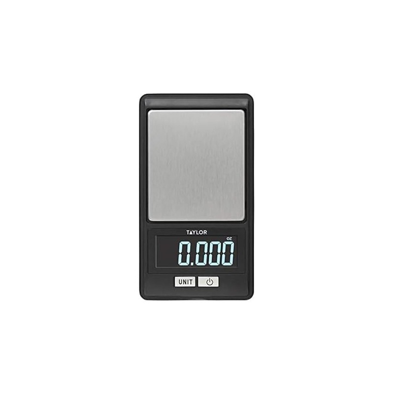 Taylor High-Precision Digital Portioning Scale with Cover, 16OZ/500G, Black