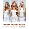 Hetto Weft Hair Extensions Real Human Hair Blonde Sew in
