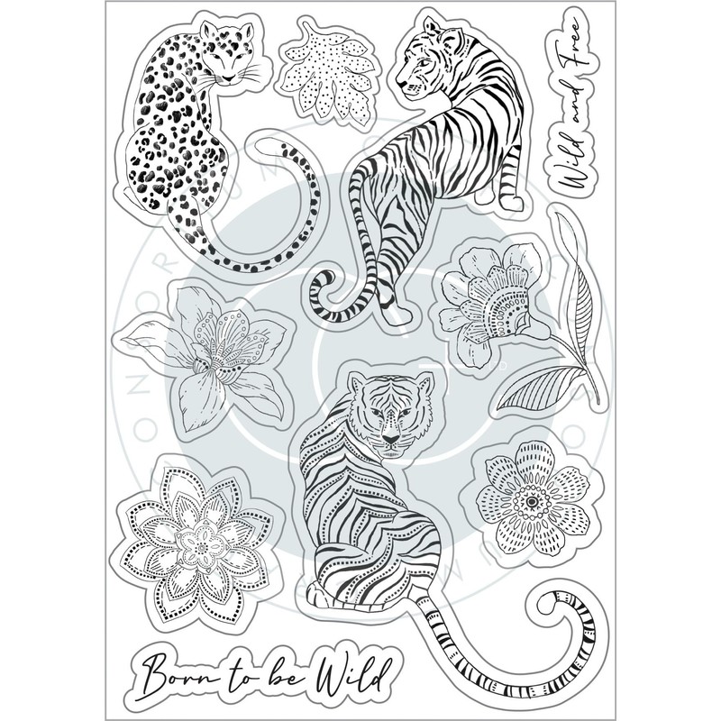 Craft Consortium A5 Clear Stamps-Enchanted Jungle