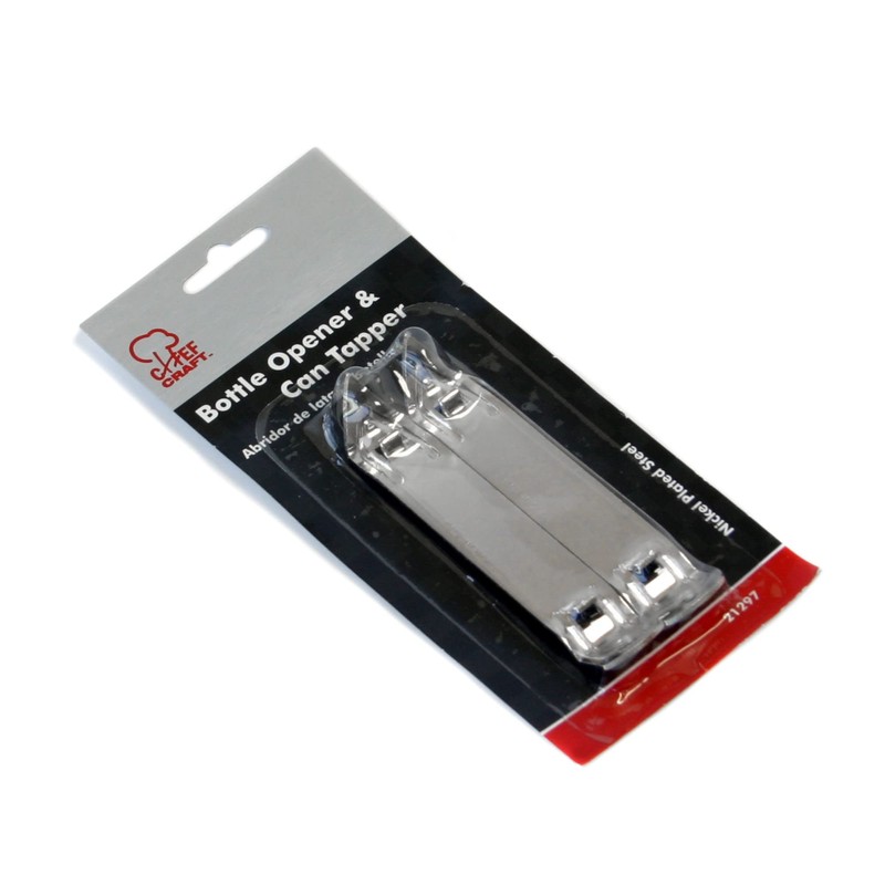 Chef Craft Select Durable Plated Iron Bottle Opener, 4.5 inches