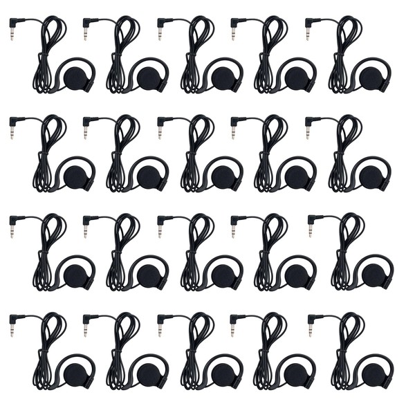 Retekess 3.5mm Single Left Side Earphone Earbud, Tour Guide Microphone