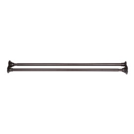 Utopia Alley Adjustable 72-Inch Double Shower Curtain Rods - Rust-Proof Aluminum with Rubber End Cap,Includes Shower liner and shower hook (Oil Rubbed Bronze)