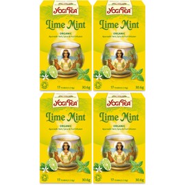 (4 PACK) - Yogi Tea - Lime Mint | 17 Bag | 4 PACK BUNDLE