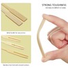 TAFACE 80pcs 90mm x 6mm x 3mm Fruit Forks Bamboo