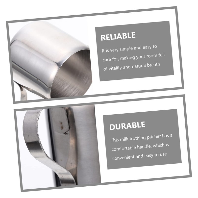 Gatuida Stainless Steel Milk Frothing Pitcher Professional Steaming Pitcher for
