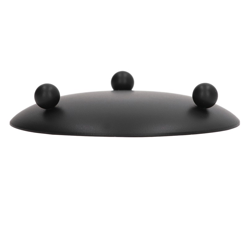4pcs Iron Plate Candle Holder Retro Modern Round Black Matte