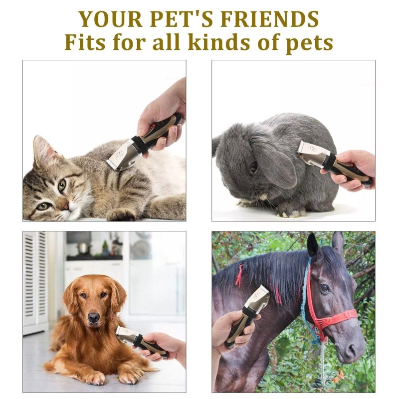 Ceenwes Dog Clippers Low Noise Cat Clippers Rechargeable Dog Trimmer