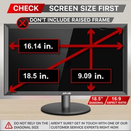 APeiSi 18.5 Inch Privacy Screen Filter for 16:9 Computer Widescreen Monitor - Privacy Shield,Anti-Glare and Anti-Blue light Protector