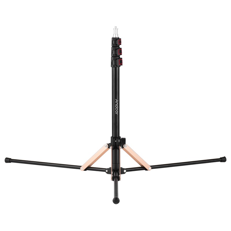 Andoer 190cm/74.8 Inch Portable Aluminum Alloy Photography Light Stand Reverse