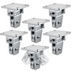 Hicarer 6 Pcs 1-3/8" Groove Cable Pulley Rotation Traction Wheel