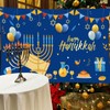 Happy Hanukkah Banner Hanukkah Party Background Decoration 180 * 110cm