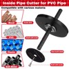 Blulu 11 Piece PVC Pipe Reamer Kit for 1/2" Drill,
