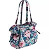 VERA BRADLEY GLENNA SATCHEL GARDEN GROVE FAUX LEATHER TRIM NEW
