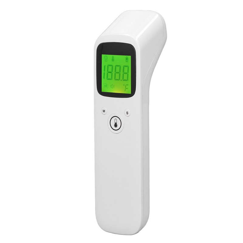 Forehead Thermometer White Large Display Memory Function Handheld Infrared Baby
