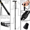 YOBOKO Aluminum Alloy Walking Sticks Trekking Poles Hiking Cane Foldable