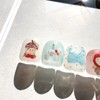 [Are] My apple-like face handmade nail tip drawing nail art