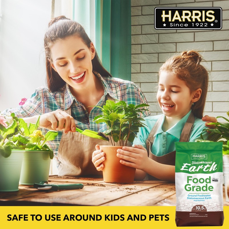 HARRIS Diatomaceous Earth Food Grade 10.5 LB, OMRI Certified, No