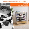 TAO ONE 4-Tier Stainless Steel Shoe Rack, Heavy Duty Metal