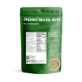 Food to Live - Organic Brazil Nuts, 2 Pounds Non-GMO, Raw, Whole, No Shell, Unsalted, Kosher, Vegan, Keto, Paleo Friendly, Bulk, Trail Mix Snack, Good Source of Selenium