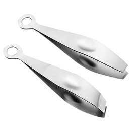 GANAZONO 2pcs Portable Chicken Tweezers Set Ergonomic Metal Kitchen Tweezers for Easy Hair Removal for Goose and Chicken Plume Convenient Cooking Tool for Home Use