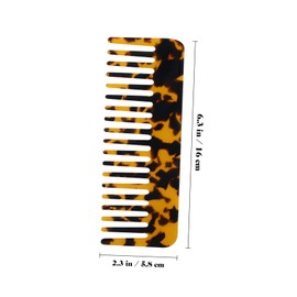 WOONEKY 2 Pcs Marble Pattern Wide Tooth Combs for Men and Women Detangling Comb Set for Curly and Wet Hair Comfortable
