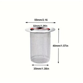 3 Pcs Shower Drain Hair Catchers, 3 Sizes Hair Catcher for Shower Tray Filter Stainless Steel Bathtub Drain Strainer for Bathroom Sink