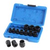 13Pcs/Set Impact Bolt Nut Removal Extractor Socket Tool Kit for