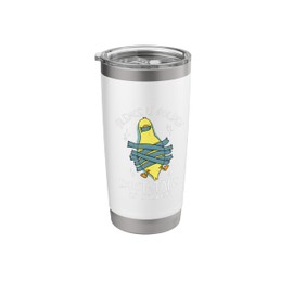 Funny Duct Tape Pun Duck Lovers Sarcastic Funny Joke Meme Stainless Steel Insulated Tumbler