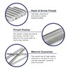 Drenky‌ 304 Stainless Steel Threaded Rods M8 X 40mm Metric