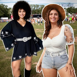 Women Western Rhinestone Studded Leather Belt Cowgirl Bling Waist Belt for Jeans Dress,Silver,Fit Waist Size 38-42 Inches