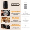 DUBSTAR Pill Crusher, Adjustable Fineness Pill Crusher Fine Powder, Ceramic