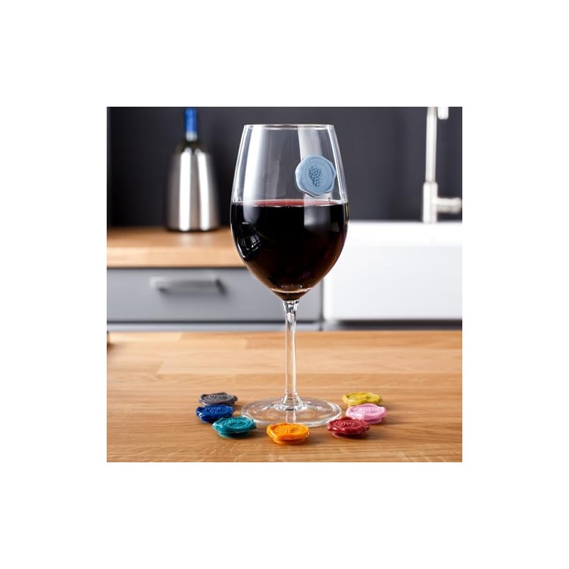 Vacu Vin Classic - Rotuladores para vaso de uva (8