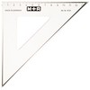 M R 747200020 Angle 45 Degrees, 20 CM rauchtransparent Scale