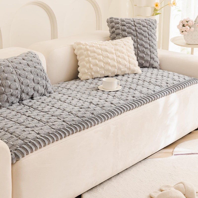 Gumfolk Plush Pet Sofa Covers for Dogs Washable Couch Protector