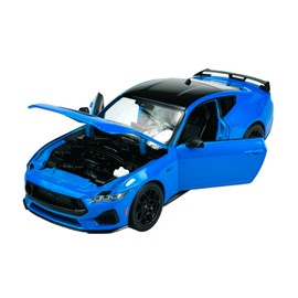 Welly 2024 Ford Mustang GT Blue 1/24 1:24 Metal Car Model Die Cast New in Box